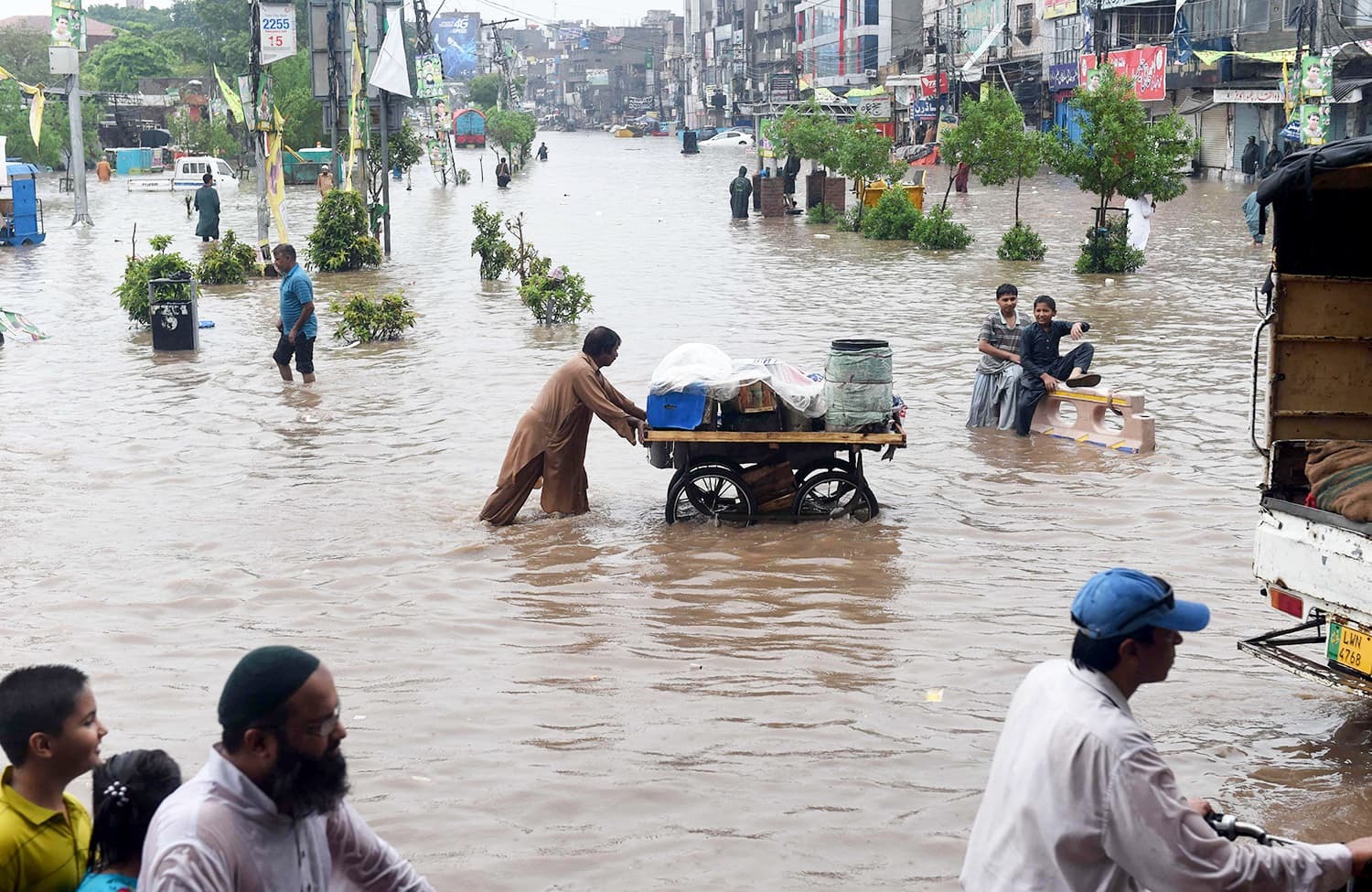 كارثة فيضان في الباكستان