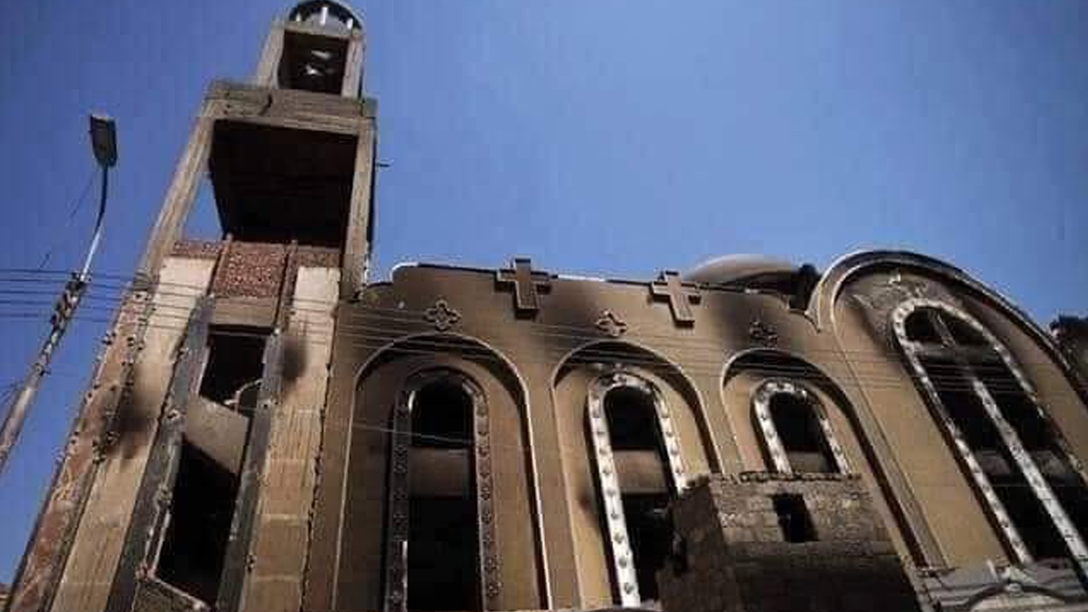 على اثر حريق كنيسة ابوسيفين فى مصر؛ الأمين العام للاتحاد يعزى الشعب المصري