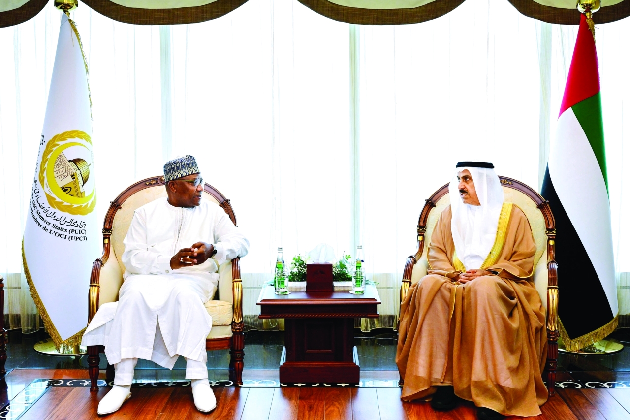 Secrétaire Général Rencontre Le Président du Conseil National Fédéral des Émirats Arabes Unis à Dubaï