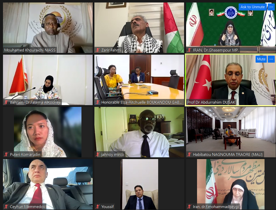 Webinar of PUIC Standing Specialized Committee on Human Rights, Women and Family on Palestine