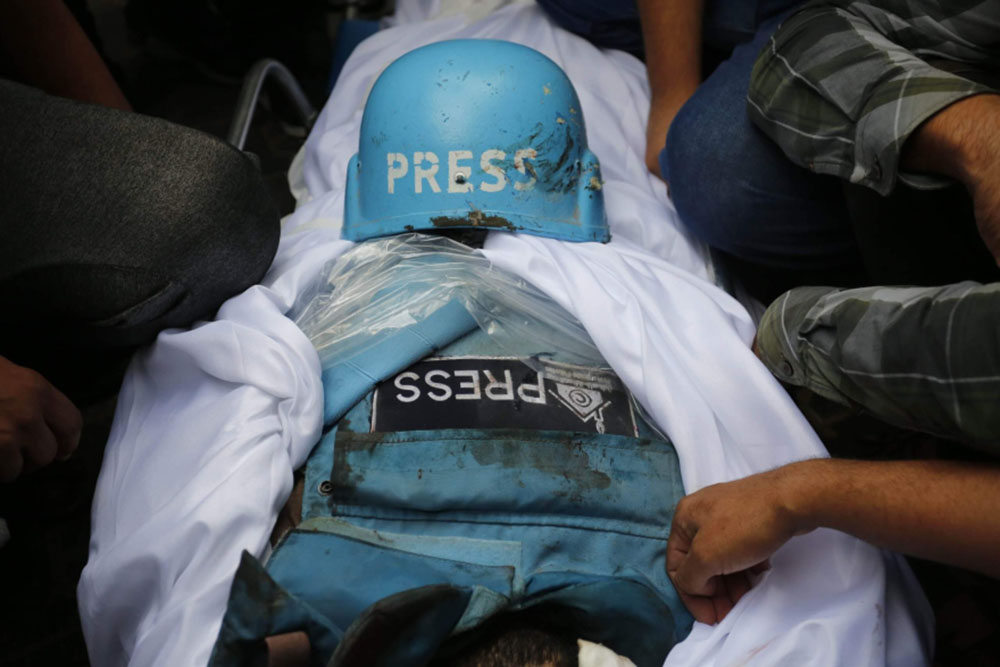 تحرك لمنع استهداف الصحفيين في غزة 